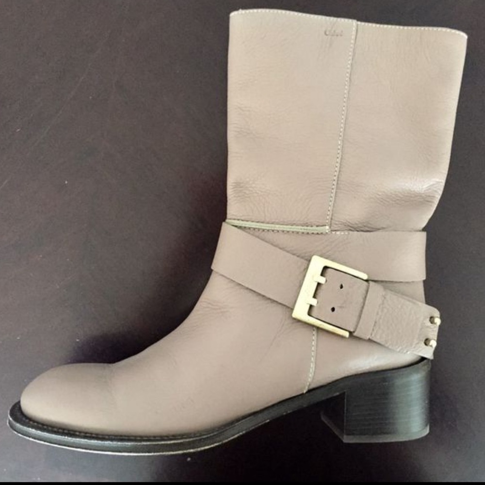 Chloe - leather ankle boots